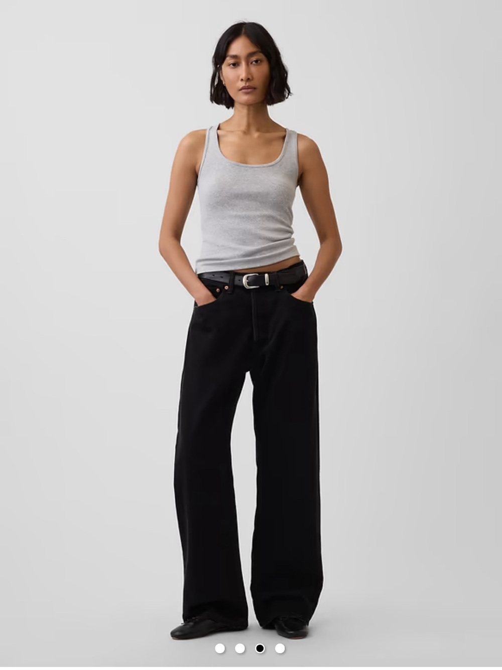 GAP Modern Tank Top in Light Gray - Picture 3 of 10